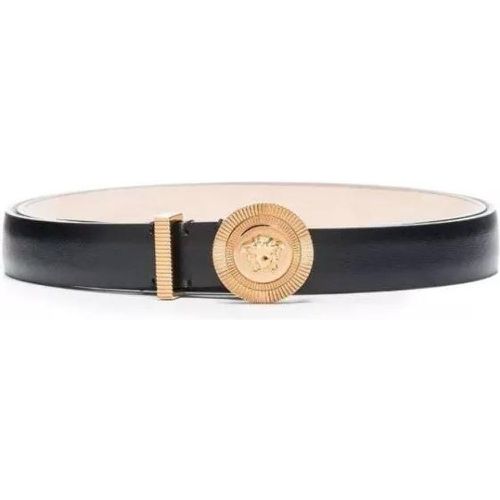 Gürtel - Medusa Logo-Buckle Leather Belt - Gr. 80 - in - für Damen - Versace - Modalova