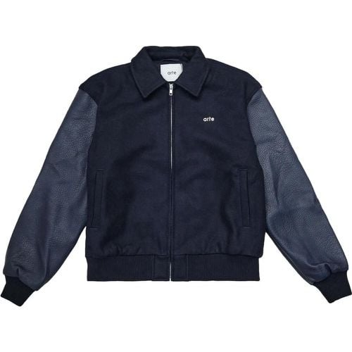 Giacca Varsity Embroidered Flower Blu Navy - Größe XL - Arte Antwerp - Modalova