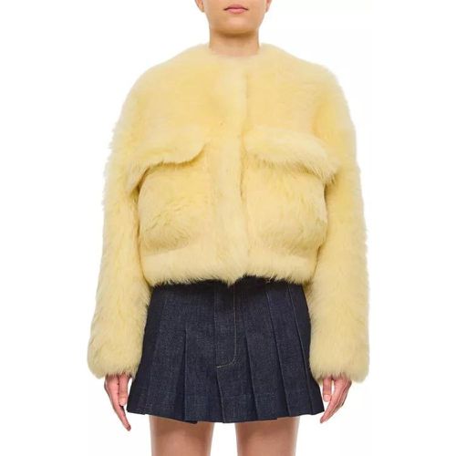 Short Shearling Jacket - Größe 38 - yellow - Bottega Veneta - Modalova