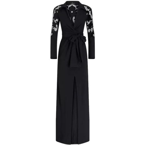 Maxi Embroidery Black Tulle Dress - Größe 40 - black - ETRO - Modalova