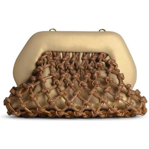 Crossbody Bags - 'Tia Knot Strass' Gold Vegan Leather Bag - Gr. unisize - in - für Damen - Themoirè - Modalova