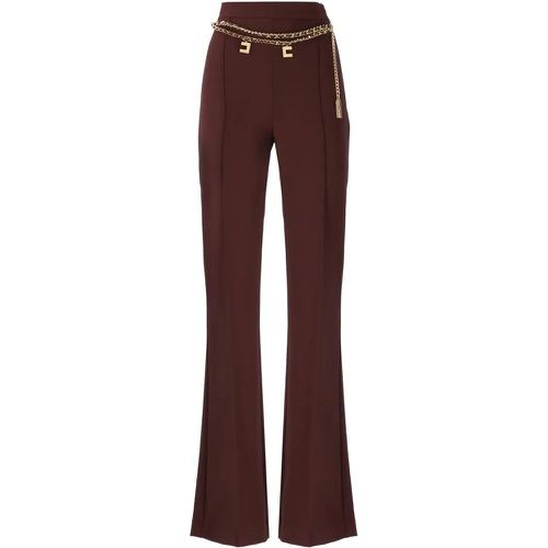 Bordeaux Flared Pants - Größe 40 - Elisabetta Franchi - Modalova