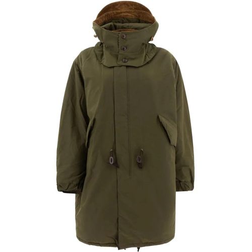 Green Parka With Concealed Fastening - Größe M - Barbour - Modalova