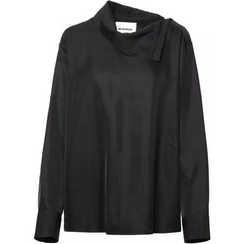 Black Viscose Shirt - Größe 36 - black - Jil Sander - Modalova