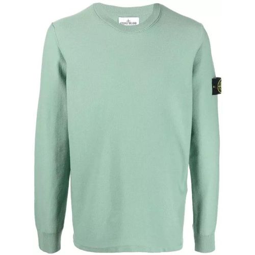 Compass-Patch Crewneck Jumper - Größe XXL - green - Stone Island - Modalova