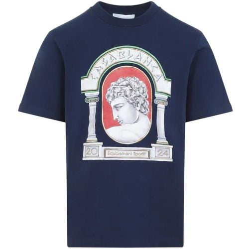 La Medaille Printed T-Shirt - Größe S - blau - Casablanca - Modalova