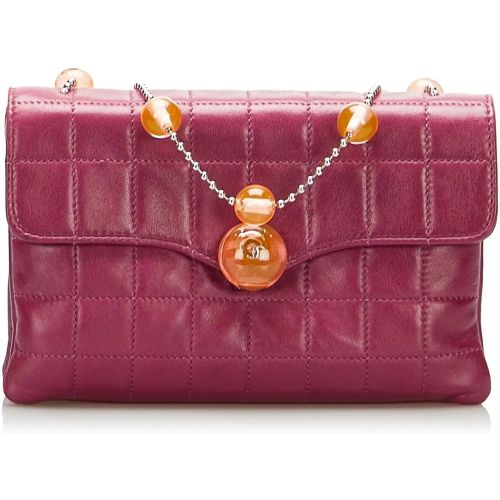 Shopper - Square Quilted Lambskin Beaded Chain Shoulder Bag - Gr. unisize - in - für Damen - Chanel - Modalova