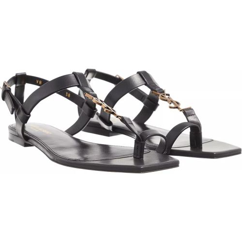 Sandalen - Cassandra Sandals Leather With Monogram - Gr. 36 (EU) - in - für Damen - Saint Laurent - Modalova