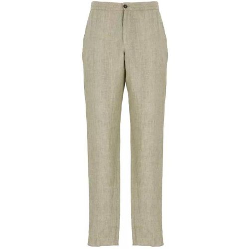 Green Linen Trousers - Größe 46 - green - Zegna - Modalova