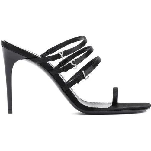 Sandalen - Jerry 95 Black Textile Sandals - Gr. 36 (EU) - in - für Damen - Saint Laurent - Modalova