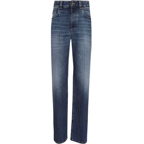 Comfort Cotton Denim Jeans With Loose Fit - Größe 38 - BRUNELLO CUCINELLI - Modalova