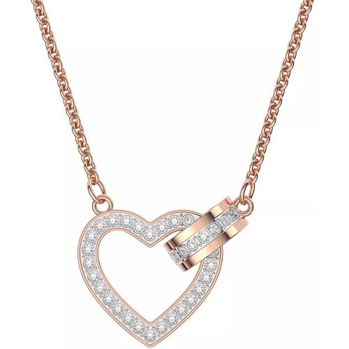 Halskette - Lovely Heart rose gold-tone plated - Gr. unisize - in - für Damen - Swarovski - Modalova