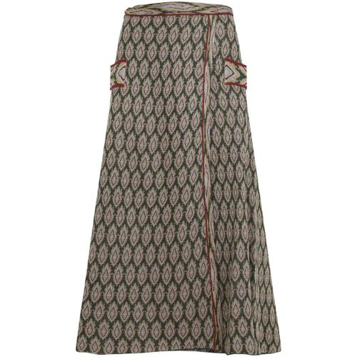 Knit Jacquard Green Midi Viscose Skirt - Größe 42 - ETRO - Modalova