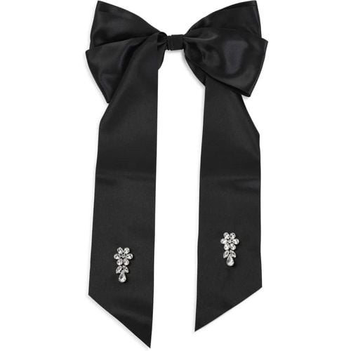 Haarschmuck - Crystal Flower Bow Barrette - Gr. unisize - in Schwarz - für Damen - Simone Rocha - Modalova