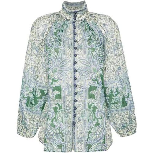 Ottie Paisley-Print Blouse - Größe 0 - Zimmermann - Modalova