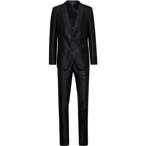 Martini' Black Single-Brested Tuxedo Suit In Silk - Größe 50 - black - Dolce&Gabbana - Modalova