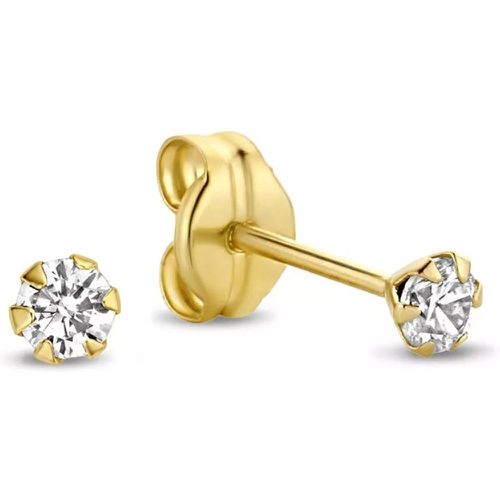 Ohrringe - Rivoli Elise 14 Karat Ear Studs With Zirconia - Gr. unisize - in - für Damen - Isabel Bernard - Modalova