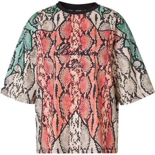 Embroidered Cotton T-Shirt - Größe XS - Balmain - Modalova