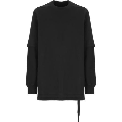 Black Cotton Sweatshirt - Größe L - Rick Owens - Modalova