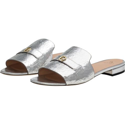 Sandaletten mit Absatz - Sandalen ARIELLE 1B - Gr. 37 (EU) - in Silber - für Damen - aigner - Modalova