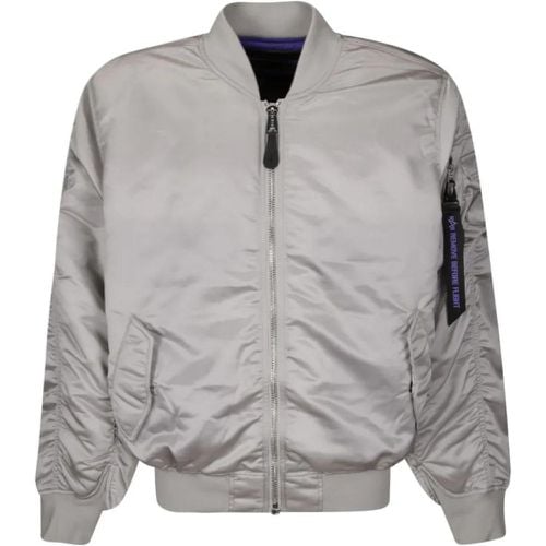 Bomber Jacket With Zip Front Closure - Größe L - alpha industries - Modalova