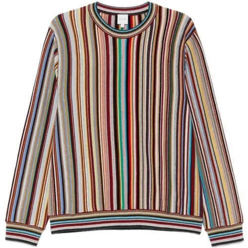 White/Multicolour Cashmere Sweater - Größe L - Paul Smith - Modalova