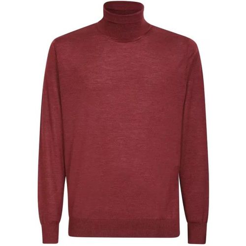 Bordeaux Silk And Cashmere Sweater - Größe 48 - dark red - Colombo - Modalova