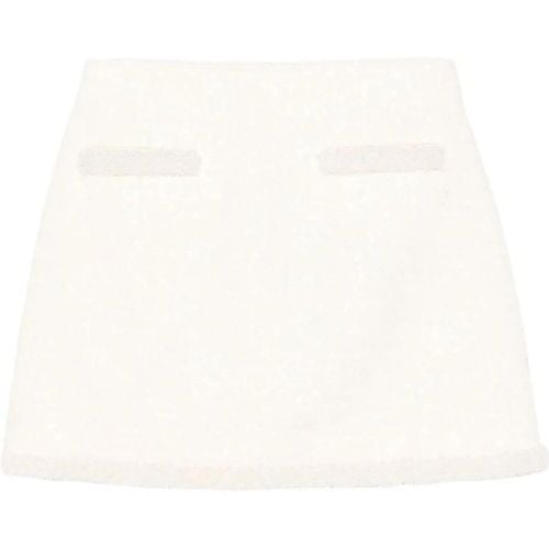 Bouclé Pearl-Trim Mini Skirt - Größe 10 - self-portrait - Modalova