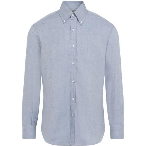 Light Blue Cotton Shirt - Größe S - BRUNELLO CUCINELLI - Modalova