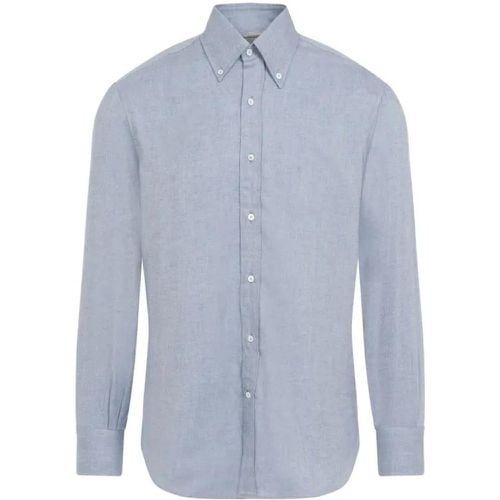 Light Blue Cotton Shirt - Größe XL - BRUNELLO CUCINELLI - Modalova