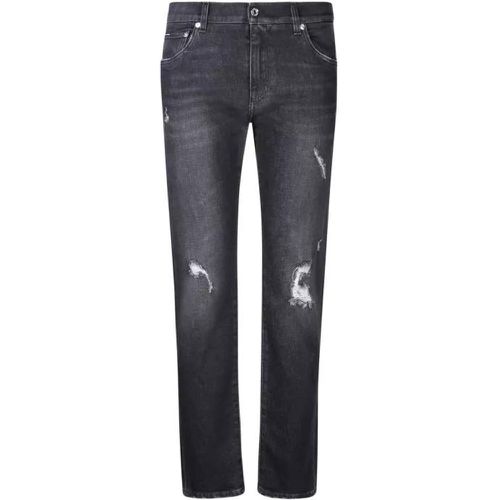 Slim Fit Denim Jeans - Größe 46 - black - Dolce&Gabbana - Modalova