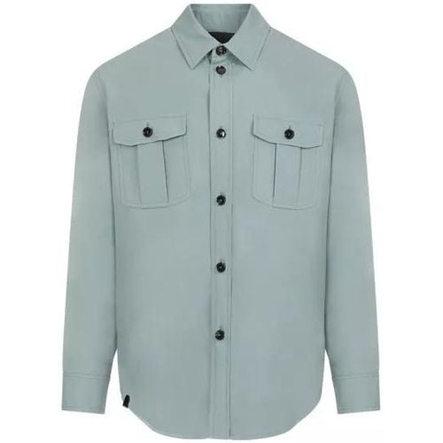 Blue Water Silk Shirt - Größe XL - Brioni - Modalova