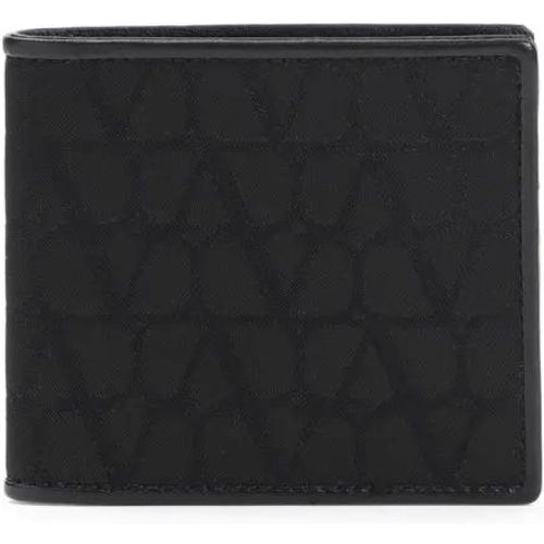 Portemonnaies - Black Leather Card Holder - Gr. unisize - in - für Damen - Valentino - Modalova