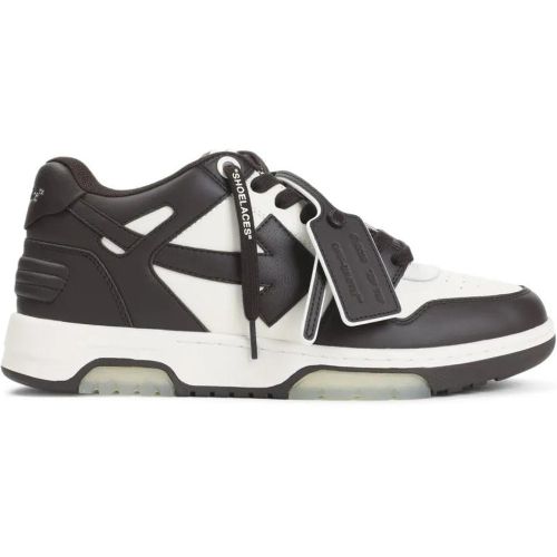 Low-Top Sneaker - Chocolate And White Leather Sneakers - Gr. 41 (EU) - in - für Damen - Off-White - Modalova