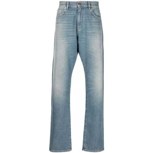 Washed Straight-Leg Jeans - Größe 32 - blue - Versace - Modalova