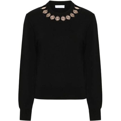 Black Wool Silk Blend Sweater - Größe M - Paco Rabanne - Modalova