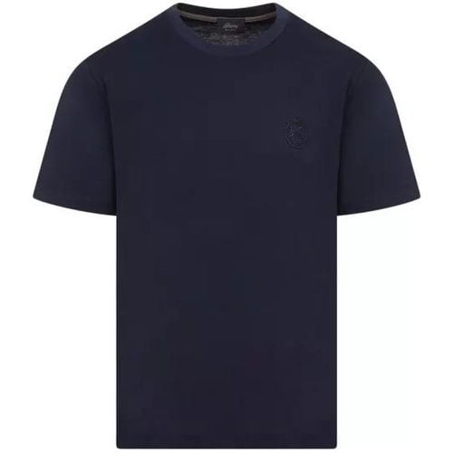 Navy Cotton T-Shirt - Größe L - Brioni - Modalova