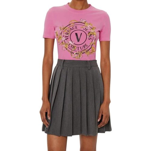 Versace Couture Dames T-shirt Roze 78HAHC01-CJ02C/ - Größe L - Versace Jeans Couture - Modalova