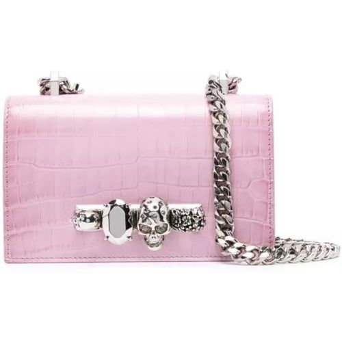 Shopper - The Four Jeweled Ring Pink Mini Bag - Gr. unisize - in Gold - für Damen - alexander mcqueen - Modalova