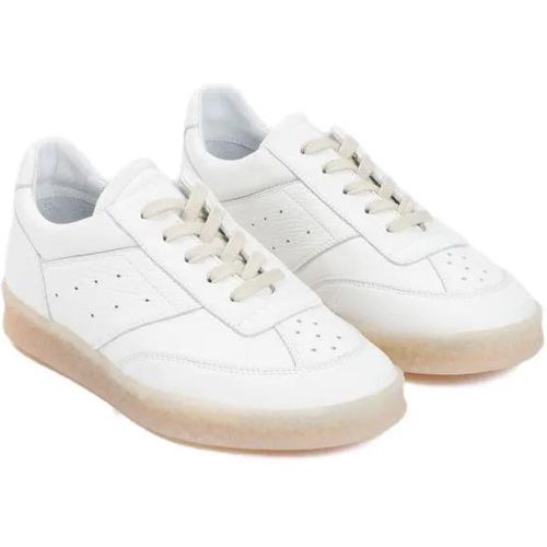 Sneakers - White Calf Leather Sneakers - Gr. 38 (EU) - in - für Damen - MM6 Maison Margiela - Modalova