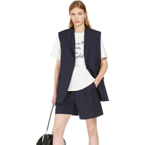 MAX MARA WEEKEND DONNA BLAUE EINREIHIGE WESTE - Größe 44 - blau - WEEKEND Max Mara - Modalova