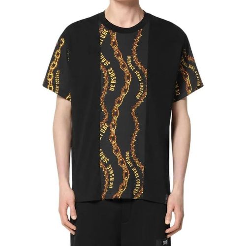 Versace Couture Heren T-shirt Zwart 77GAH622-JS365 - Größe L - Versace Jeans Couture - Modalova