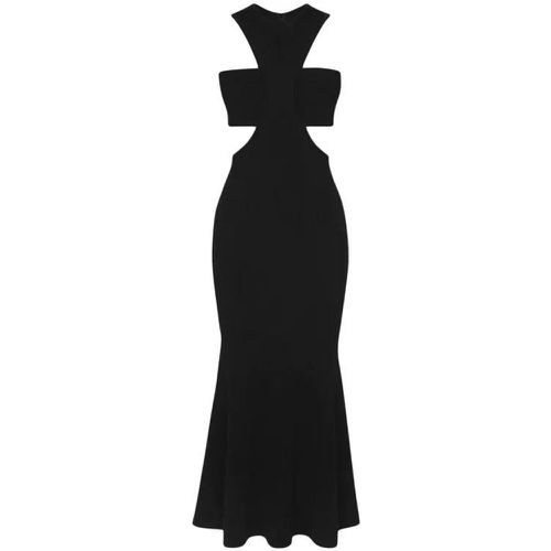 Midi Slashed Harness Midi Dress - Größe M - black - alexander mcqueen - Modalova