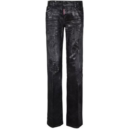 Coated Skinny Black Jeans - Größe 40 - black - Dsquared2 - Modalova