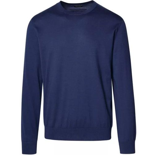 Blue Cotton Sweater - Größe 48 - blue - Zegna - Modalova