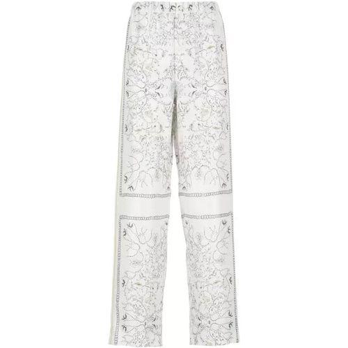 White Silk Trousers - Größe L - white - Fabiana Filippi - Modalova
