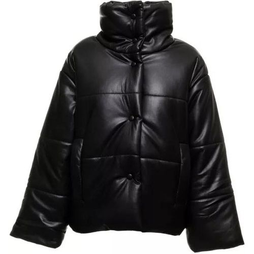 Black Vegan Leather Quilted Jacket Nanuskha Woman - Größe M - black - Nanushka - Modalova