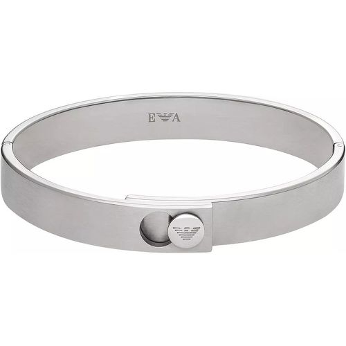 Armbänder - Stainless Steel Bangle Bracelet - Gr. M - in Silber - für Damen - Emporio Armani - Modalova