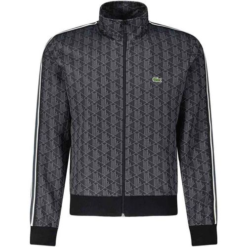 Sweatjacke mit Jacquard-Monogramm und Logo-Detail - Größe M - Lacoste - Modalova