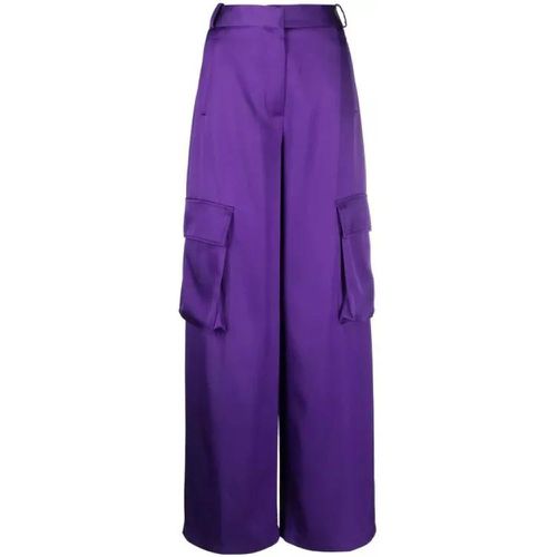 Purple Wide Cargo Pants - Größe 38 - purple - Versace - Modalova